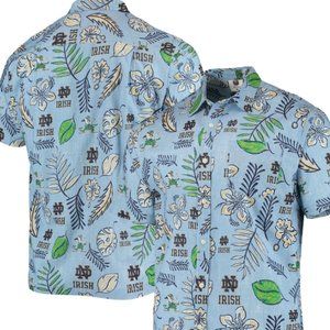 Notre Dame Hawaiian Button Up